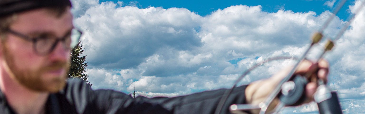 Tobias Minameyer in den Wolken von Ingolstadt